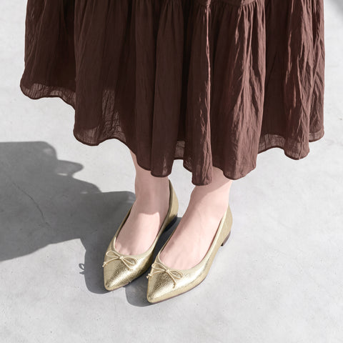 2022AW: Accent Buckle Flat Shoes (m17006) Black
