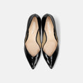 30%OFF：2025SS：Vカットデザインパンプス（5716）ブラックE/mamian（マミアン）