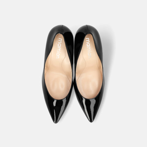 2025AW：iCoN COLORS：ポインテッドトゥ パンプス（C9043）ブラックE/mamian（マミアン）