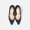 ラストワン2025AW：ポインテッドトゥ パンプス（m81001）ネイビーS/mamian（マミアン）