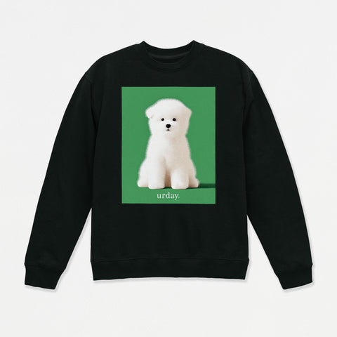 予約：urday【dog】アートワークスウェットシャツ（u-a-sw-0001-08）ブラック
